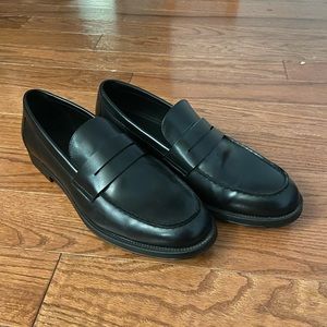 Zara black loafers size 44